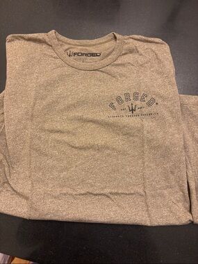 Men's Forged Crew Neck T-Shirt in Brown Heather